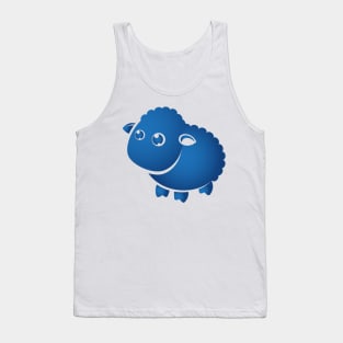 Blue lamb Tank Top